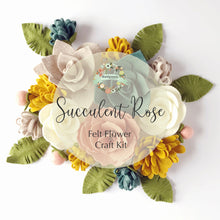 Load image into Gallery viewer, Felt Flower Craft Kit | Succulent Rose