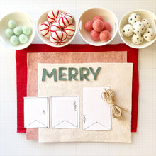 Load image into Gallery viewer, Felt Banner Garland Craft Kit | Merry