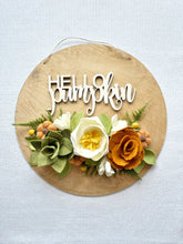 Load image into Gallery viewer, Felt Flower Project Craft Kit | Hello Pumpkin Wood Sign