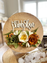 Load image into Gallery viewer, Felt Flower Project Craft Kit | Hello Pumpkin Wood Sign