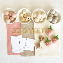 Load image into Gallery viewer, Felt Banner Garland Craft Kit | So Sweet