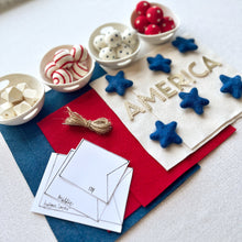 Load image into Gallery viewer, Felt Banner Garland Craft Kit | America