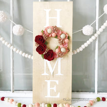 Load image into Gallery viewer, Felt Flower Wreath Craft Kit | Crimson Blush