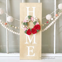 Load image into Gallery viewer, Felt Flower Wreath Craft Kit | Strawberry Mint