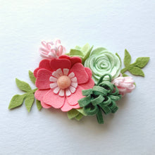 Load image into Gallery viewer, Mini Felt Flower Craft Kit | Coral Sage