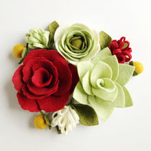 Load image into Gallery viewer, Felt Flower Floral Trio Craft Kit | Deck the Halls Collection