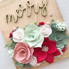 Load image into Gallery viewer, Felt Flower Craft Kit | Holly Jolly Poinsettia