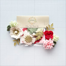 Load image into Gallery viewer, Mini Felt Flower Craft Kit | Strawberry Mint