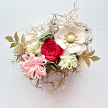 Load image into Gallery viewer, Mini Felt Flower Craft Kit | Strawberry Mint