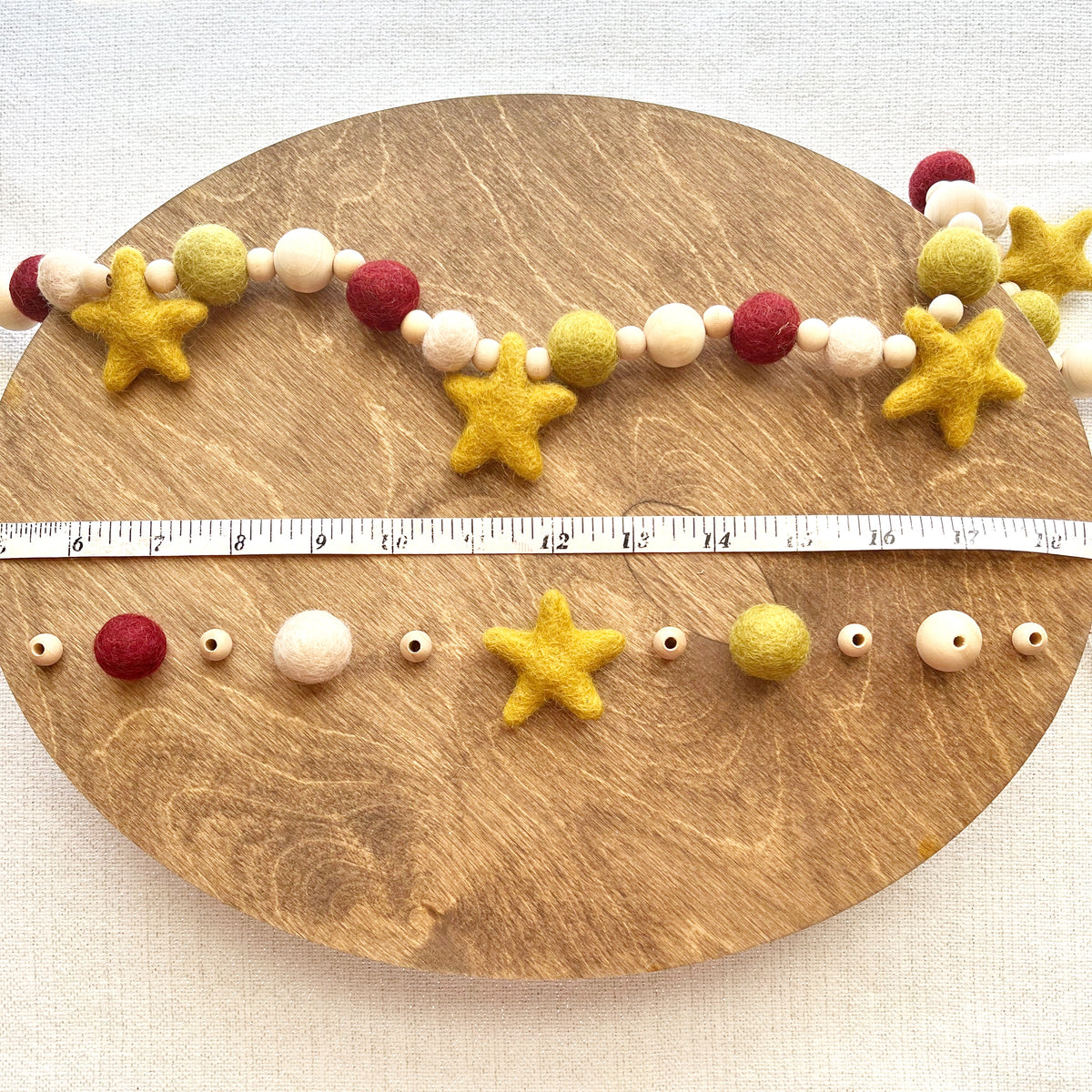 How to make a Delicate Felt Star and Bead Garland — Sum of their Stories  Craft Blog