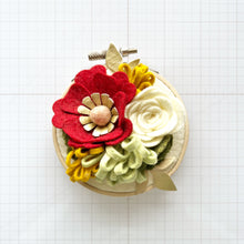 Load image into Gallery viewer, Mini Felt Flower Craft Kit | Deck the Halls Holiday Collection