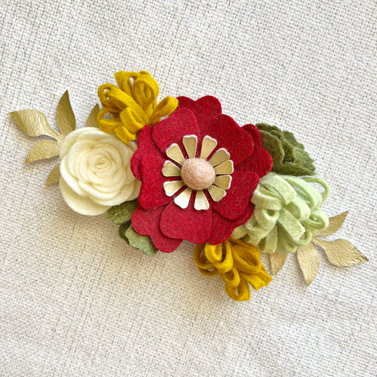 Mini Felt Flower Craft Kit  Strawberry Mint – Chapel Farm Collection