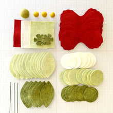 Load image into Gallery viewer, Felt Flower Floral Trio Craft Kit | Deck the Halls Collection