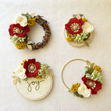 Load image into Gallery viewer, Mini Felt Flower Craft Kit | Deck the Halls Holiday Collection
