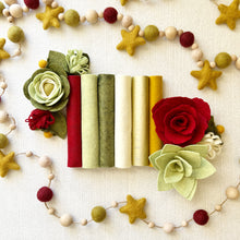 Load image into Gallery viewer, Felt Flower Floral Trio Craft Kit | Deck the Halls Collection
