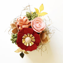 Load image into Gallery viewer, Mini Felt Flower Craft Kit | Crimson Blush