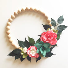 Load image into Gallery viewer, Felt Flower Craft Kit | Coral Sage Floral Trio