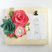 Load image into Gallery viewer, Felt Flower Craft Kit | Coral Sage Floral Trio