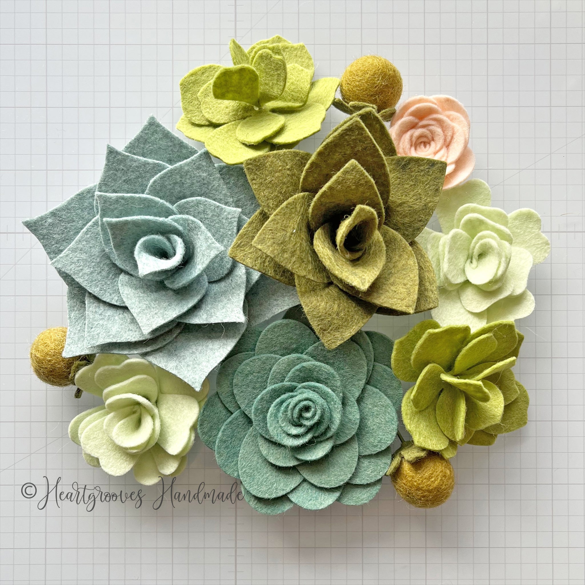 felt succulents pattern Felt Succulent Craft Kit – Heartgrooves Handmade
