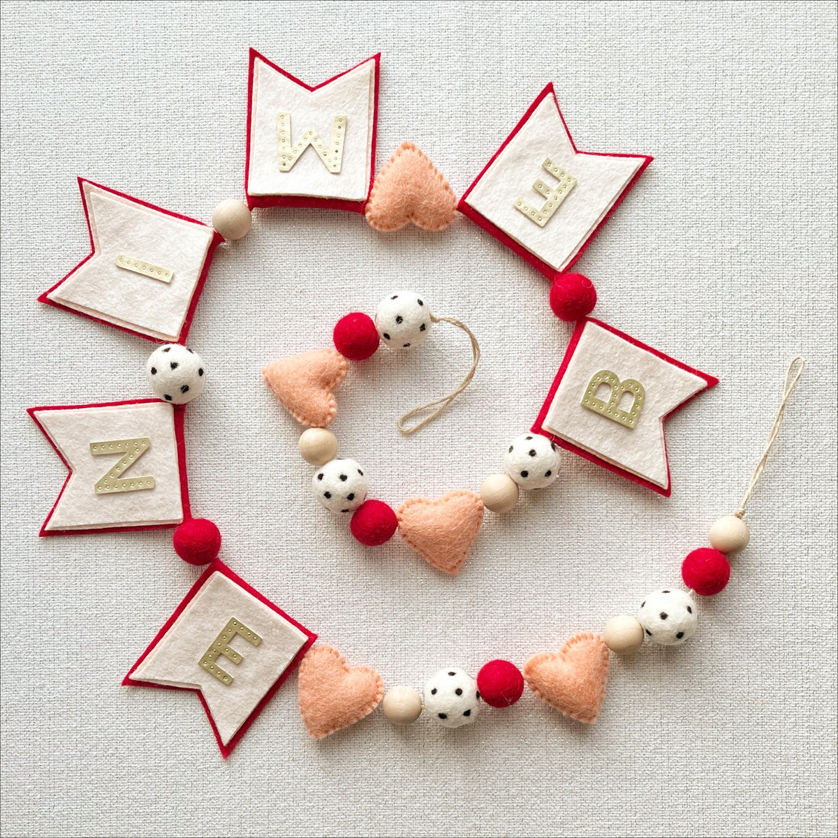 Felt Banner Garland Craft Kit | Be Mine – Heartgrooves Handmade