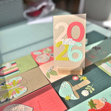 Load image into Gallery viewer, Hand Stamped 2026 Desk Calendar
