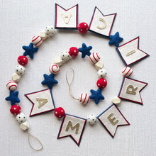 Load image into Gallery viewer, Felt Banner Garland Craft Kit | America

