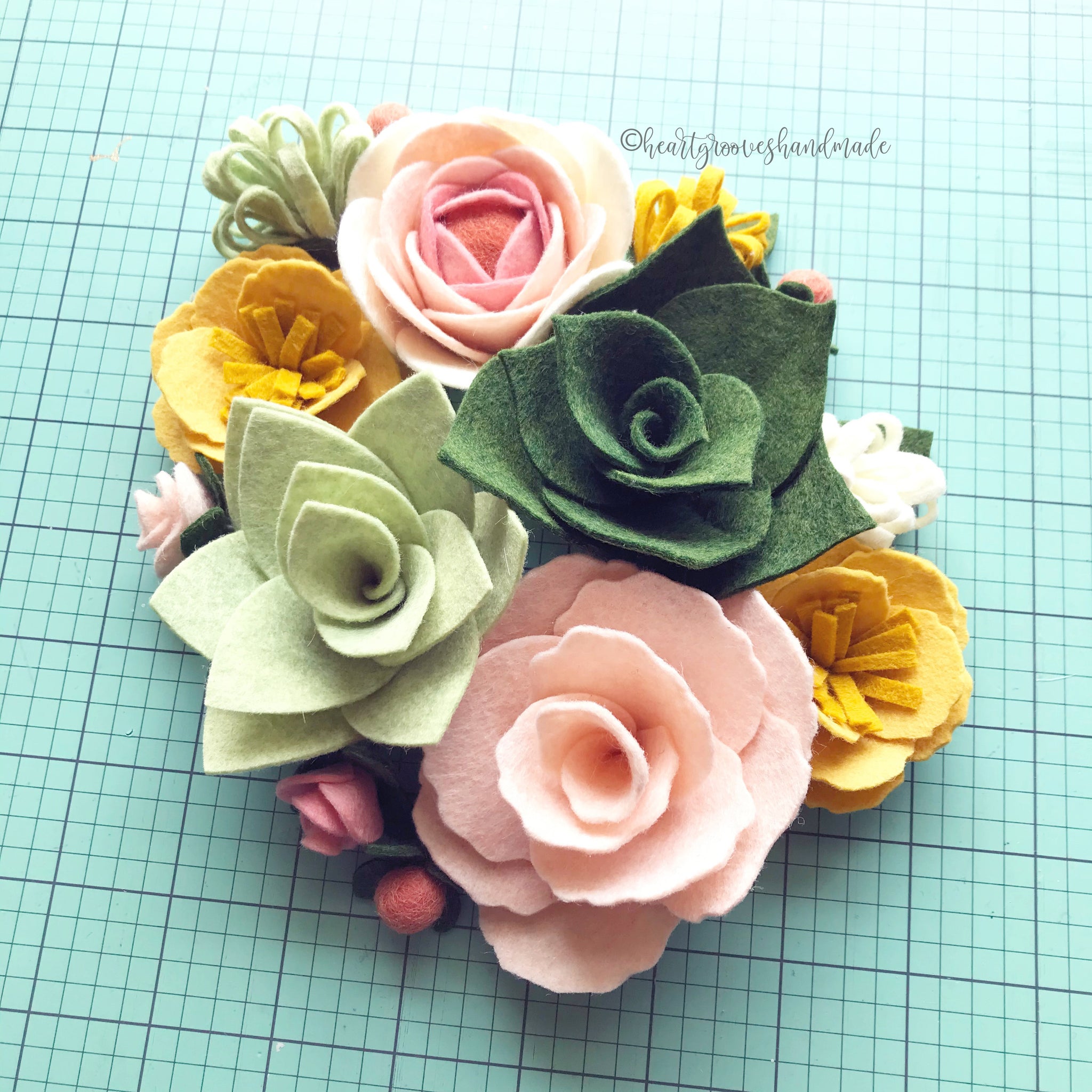 Summer Flowers Felt Wreath Craft Kit – the Enchanted Rose Emporium