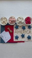 Load and play video in Gallery viewer, Felt Banner Garland Craft Kit | America
