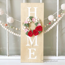 Load image into Gallery viewer, Felt Flower Wreath Craft Kit | Strawberry Mint
