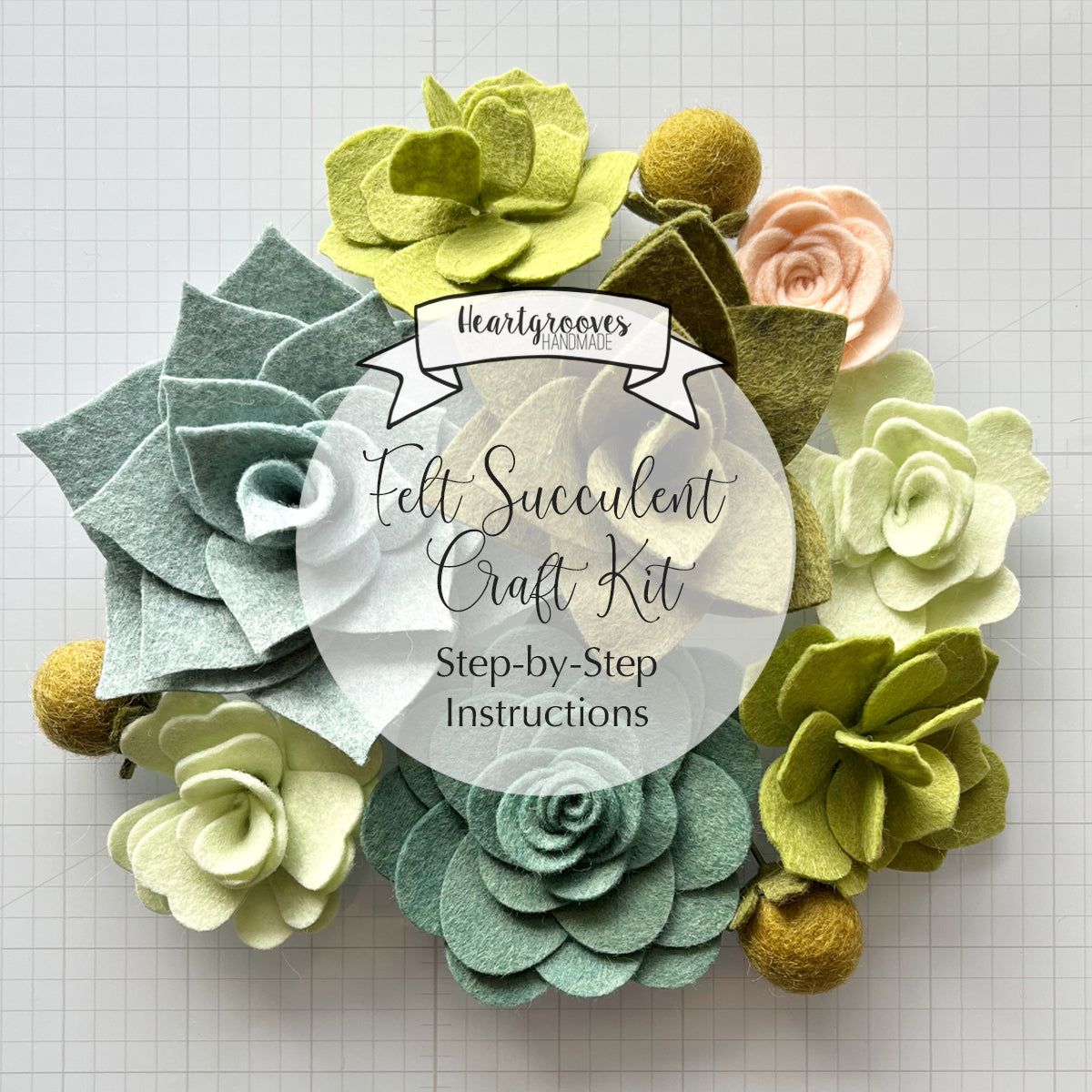 cricut felt succulents Felt Succulent Craft Kit – Heartgrooves Handmade