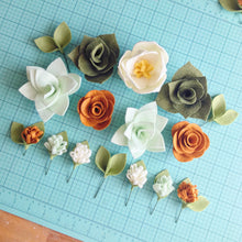 Load image into Gallery viewer, Felt Flower Craft Kit | Autumn Succulent
