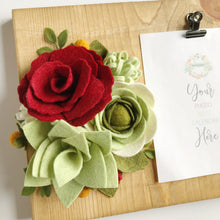Load image into Gallery viewer, Felt Flower Floral Trio Craft Kit | Deck the Halls Collection
