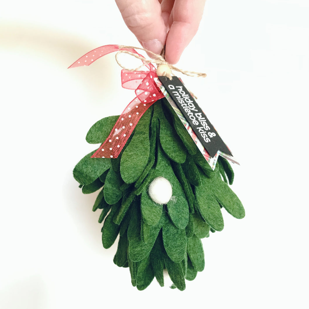 Felt Mistletoe Ornament
