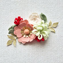 Load image into Gallery viewer, Mini Felt Flower Craft Kit | Holly Jolly Holiday Collection
