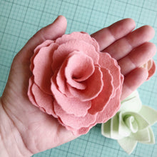 Load image into Gallery viewer, Felt Flower Craft Kit | Coral Sage Floral Trio
